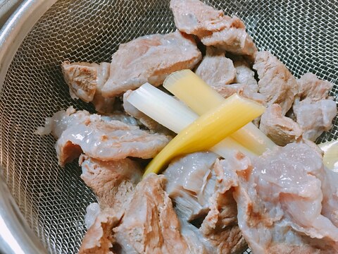 圧力鍋使用＊基本の牛すじ肉の下茹で処理